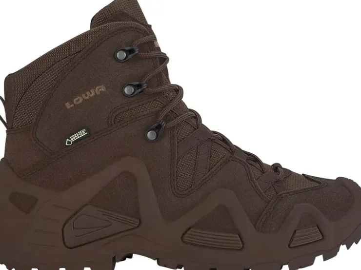 Hiking Shoes & Boots|Military Boots-Lowa Mens Zephyr GTX Mid TF Boots - Brown