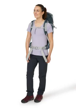 Backpacking Packs-Lowe Alpine Womens AirZone Trail Camino ND35:40 Rucksack - Orion Blue