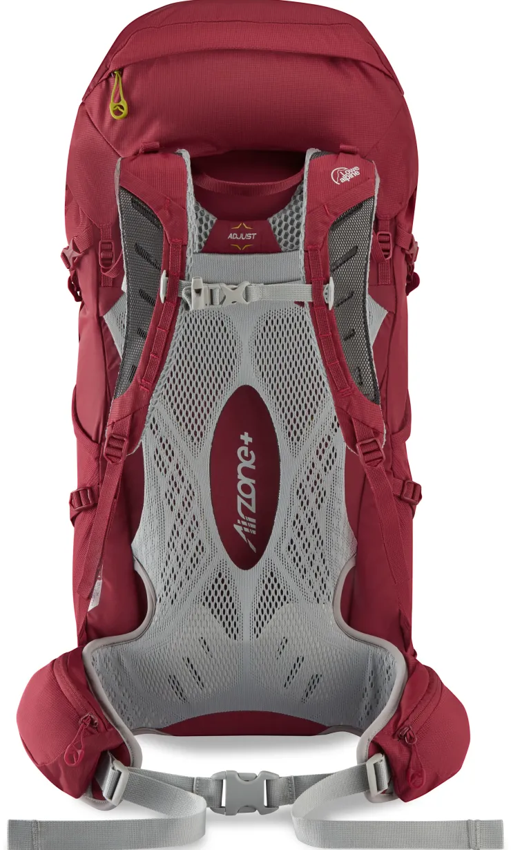 Backpacking Packs-Lowe Alpine Womens AirZone Trek ND33:40 Rucksack - Raspberry