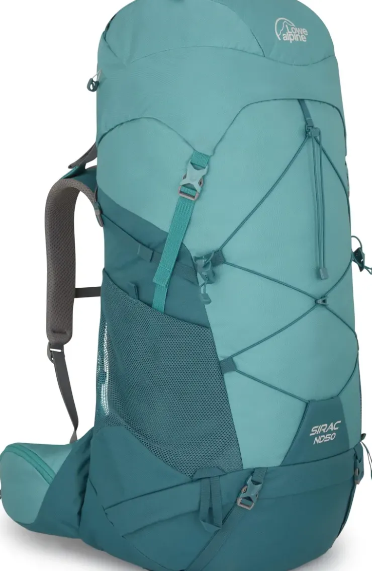 Backpacking Packs-Lowe Alpine Womens Sirac ND50 Rucksack - Sagano Green-Storm Green