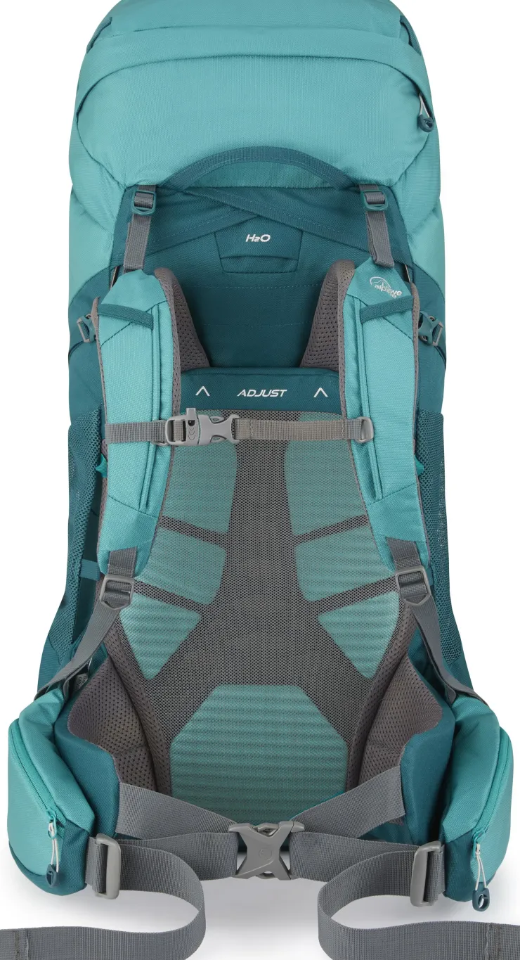 Backpacking Packs-Lowe Alpine Womens Sirac ND50 Rucksack - Sagano Green-Storm Green