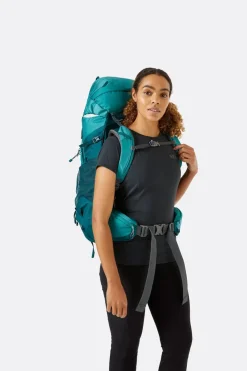 Backpacking Packs-Lowe Alpine Womens Sirac ND40 Rucksack - Sagano Green-Storm Green