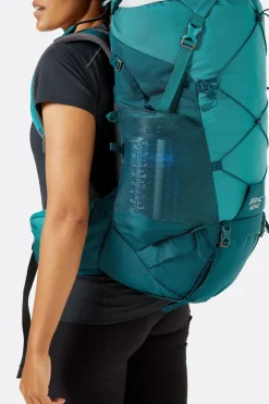 Backpacking Packs-Lowe Alpine Womens Sirac ND40 Rucksack - Sagano Green-Storm Green