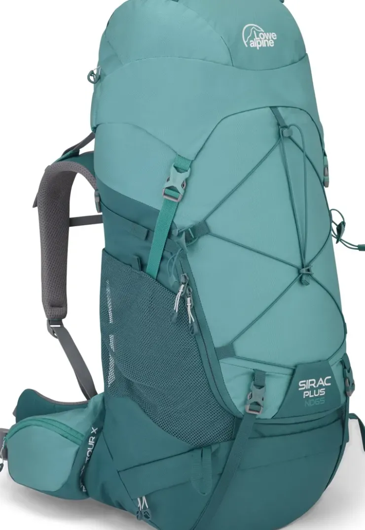 Backpacking Packs-Lowe Alpine Womens Sirac Plus ND65 Rucksack - Sagano Green