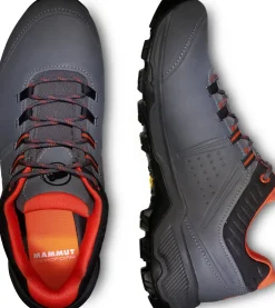 Hiking Shoes & Boots|Walking Shoes-Mammut Mens Mercury IV Low GTX Shoes - Titanium-Hot Red
