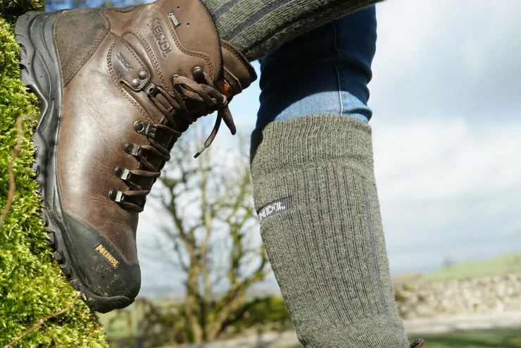 Hiking Shoes & Boots|Hiking Boots-Meindl Mens Kansas GTX Boots - Old Loden