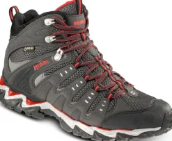 Hiking Shoes & Boots|Mid Height Boots-Meindl Mens Respond Mid II GTX Boots - Graphite-Red