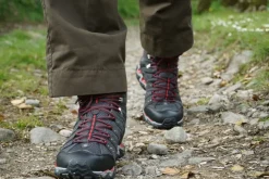 Hiking Shoes & Boots|Mid Height Boots-Meindl Mens Respond Mid II GTX Boots - Graphite-Red