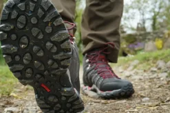 Hiking Shoes & Boots|Mid Height Boots-Meindl Mens Respond Mid II GTX Boots - Graphite-Red