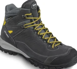 Hiking Shoes & Boots|Mid Height Boots-Meindl Mens Salo Mid GTX Boots - Anthracite-Yellow