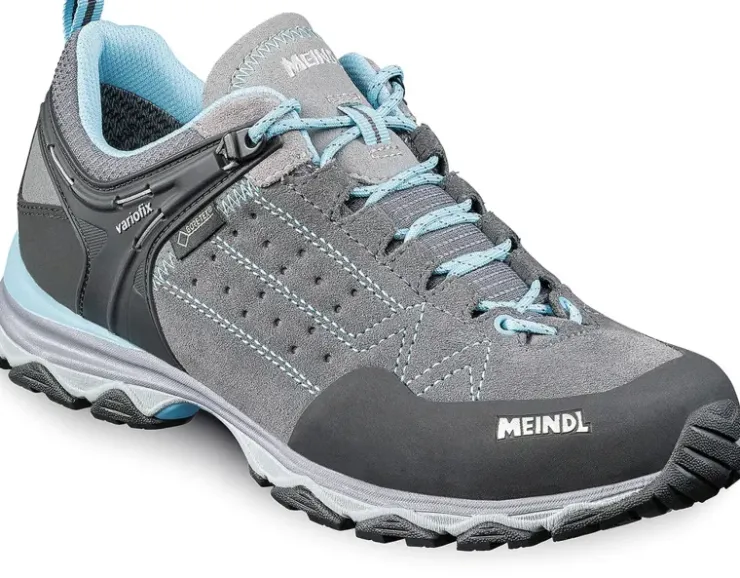 Hiking Shoes & Boots|Walking Shoes-Meindl Womens Ontario GTX Shoes - Grey-Azure