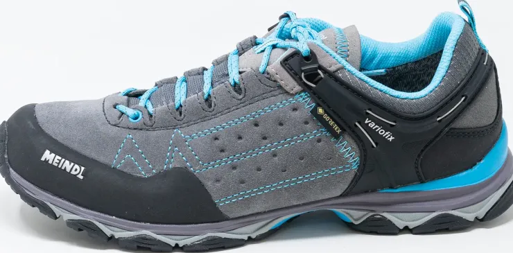 Hiking Shoes & Boots|Walking Shoes-Meindl Womens Ontario GTX Shoes - Grey-Azure