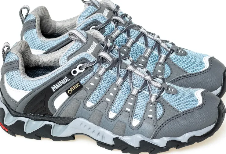 Hiking Shoes & Boots|Walking Shoes-Meindl Womens Respond GTX Shoes - Graphite-Sky