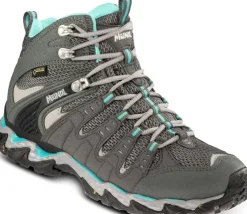 Hiking Shoes & Boots|Mid Height Boots-Meindl Womens Respond Mid II GTX Boots - Anthracite-Turquoise