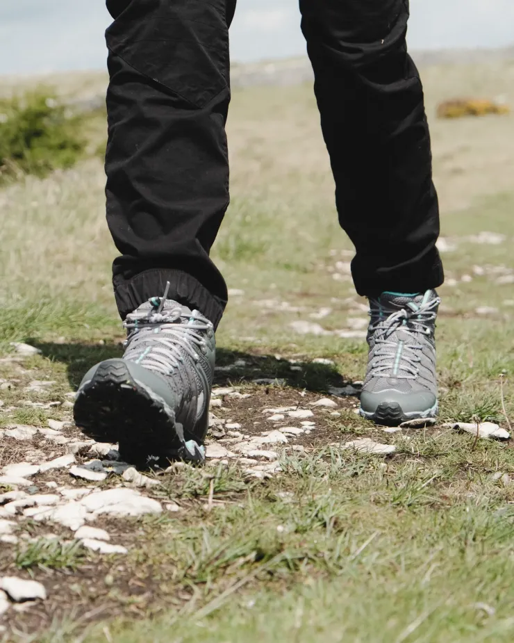 Hiking Shoes & Boots|Mid Height Boots-Meindl Womens Respond Mid II GTX Boots - Anthracite-Turquoise