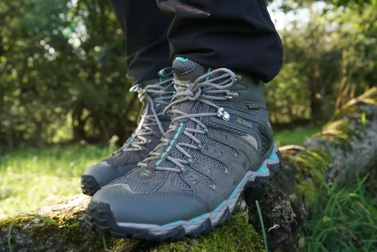 Hiking Shoes & Boots|Mid Height Boots-Meindl Womens Respond Mid II GTX Boots - Anthracite-Turquoise