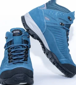 Hiking Shoes & Boots|Mid Height Boots-Meindl Womens Salo Mid GTX Boots - Jeans-Light Grey