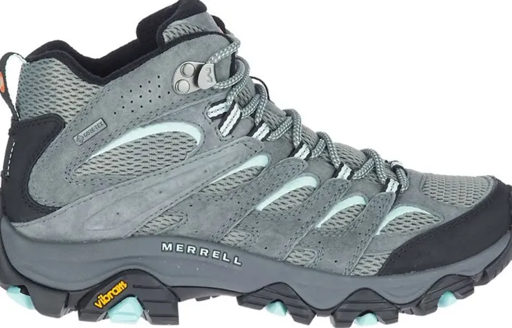 Hiking Shoes & Boots|Mid Height Boots-Merrell Womens Moab 3 Mid GTX Shoes - Sedona Sage