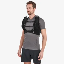 Fast & Light Rucksacks And Vests-Montane Gecko VP 12+ Running Vest - Black