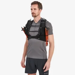 Fast & Light Rucksacks And Vests-Montane Gecko VP 12+ Running Vest - Black