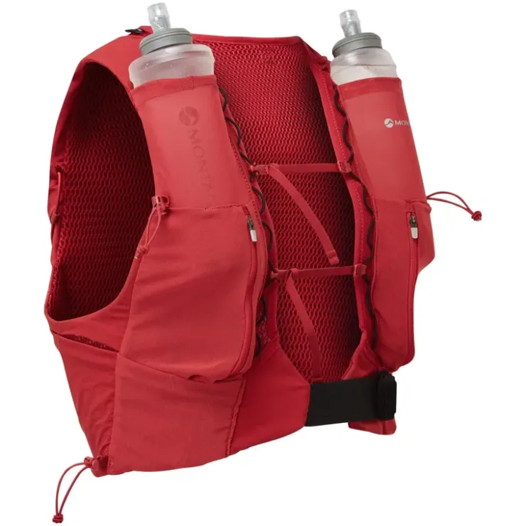 Fast & Light Rucksacks And Vests-Montane Gecko VP 12+ Running Vest - Acer Red