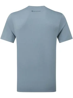 T-Shirts & Baselayers-Montane Mens Abstract Mountain T-Shirt - Stone Blue
