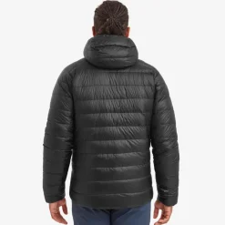 Insulated Jackets-Montane Mens Alpine 850 Hooded Down Jacket - Black
