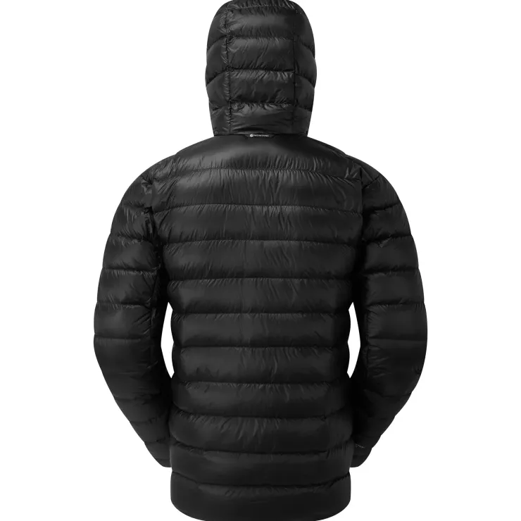 Insulated Jackets-Montane Mens Alpine 850 Lite Hooded Down Jacket - Black
