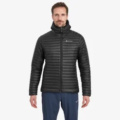 Insulated Jackets-Montane Mens Anti-Freeze Lite Hoodie - Black