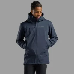 Waterproof Jackets-Montane Mens Cetus Jacket - Eclipse Blue