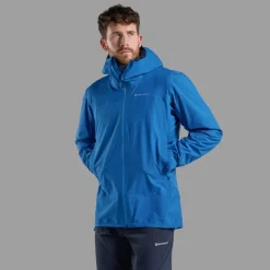 Waterproof Jackets-Montane Mens Cetus Jacket - Neptune Blue