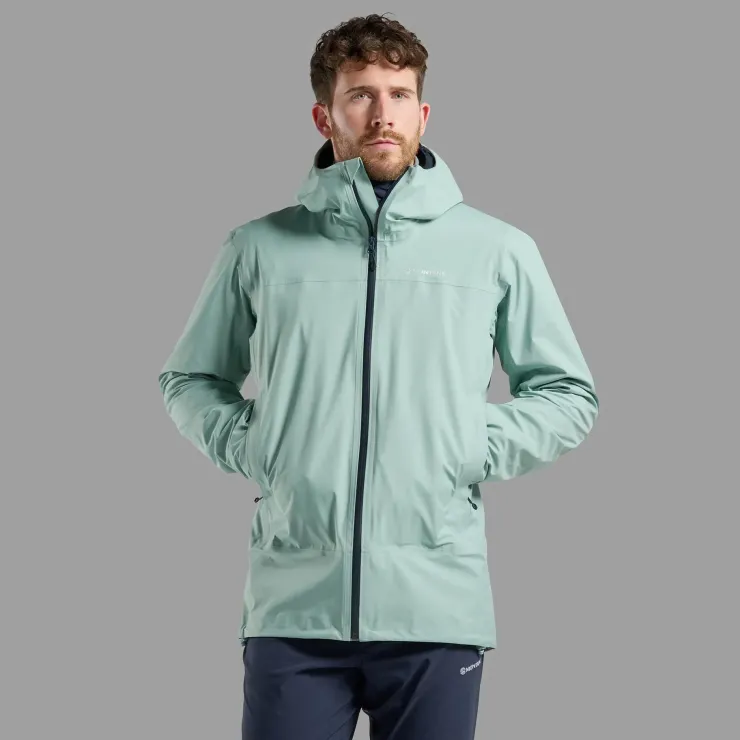 Waterproof Jackets-Montane Mens Cetus Jacket - Sea Mist