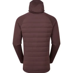 Insulated Jackets-Montane Mens Composite Hoodie - Dark Garnet