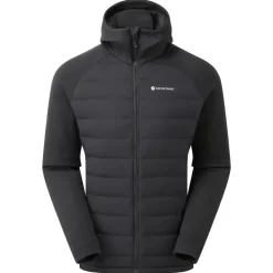 Insulated Jackets-Montane Mens Composite Hoodie - Black
