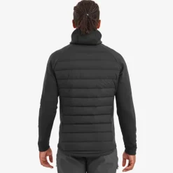 Insulated Jackets-Montane Mens Composite Hoodie - Black