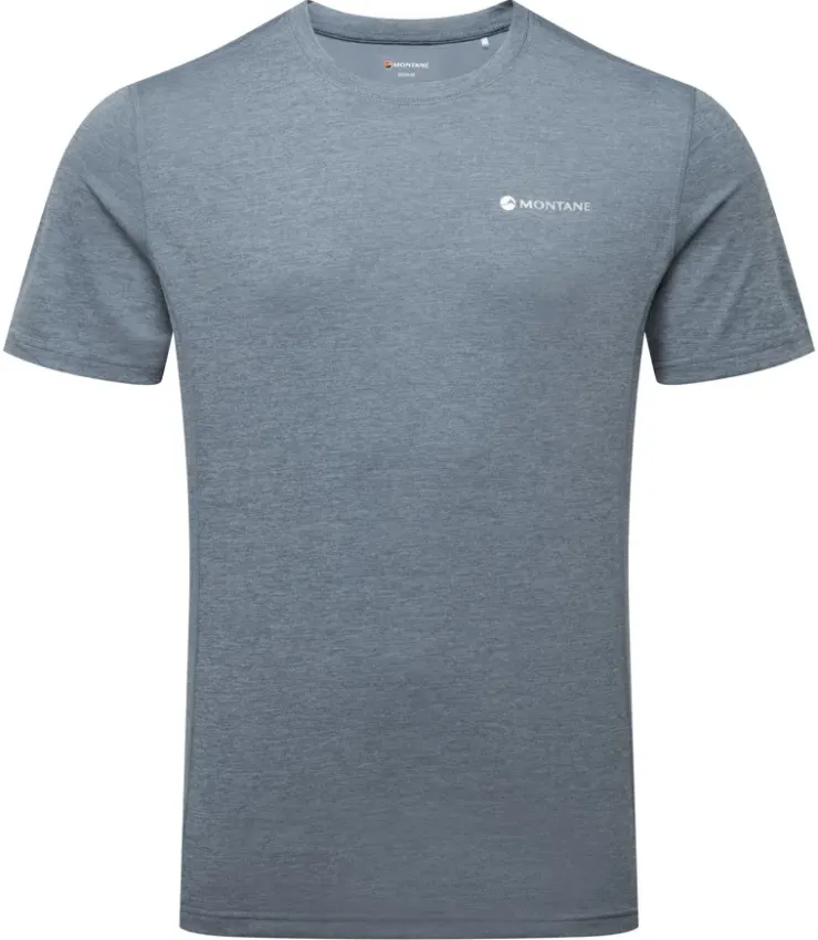 T-Shirts & Baselayers-Montane Mens Dart T-Shirt - Stone Blue