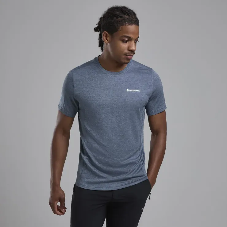 T-Shirts & Baselayers-Montane Mens Dart T-Shirt - Stone Blue