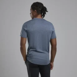 T-Shirts & Baselayers-Montane Mens Dart T-Shirt - Stone Blue