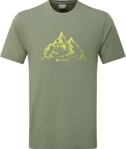T-Shirts & Baselayers-Montane Mens Dual Mountain T Shirt - Caper