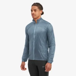 Windshirts-Montane Mens Featherlite Nano Jacket - Stone Blue
