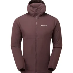 Insulated Jackets-Montane Mens Fireball Lite Hoodie - Dark Garnet
