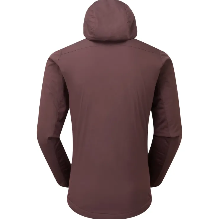 Insulated Jackets-Montane Mens Fireball Lite Hoodie - Dark Garnet