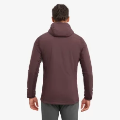 Insulated Jackets-Montane Mens Fireball Lite Hoodie - Dark Garnet