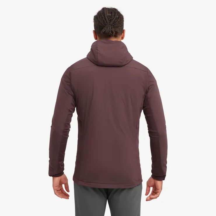 Insulated Jackets-Montane Mens Fireball Lite Hoodie - Dark Garnet