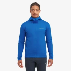 Fleece & Mid Layer-Montane Mens Fury Lite Hoodie - Neptune Blue