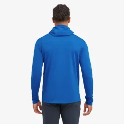 Fleece & Mid Layer-Montane Mens Fury Lite Hoodie - Neptune Blue