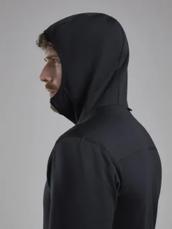 Fleece & Mid Layer-Montane Mens Fury Lite Hoodie - Black