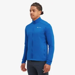 Fleece & Mid Layer-Montane Mens Fury Lite Jacket - Neptune Blue
