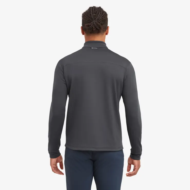 Fleece & Mid Layer-Montane Mens Fury Lite Pull-On - Midnight Grey