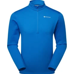 Fleece & Mid Layer-Montane Mens Fury Lite Pull-On - Neptune Blue